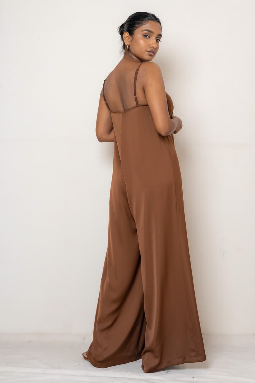 LUNE JUMPSUIT COFFEE S - Alternative