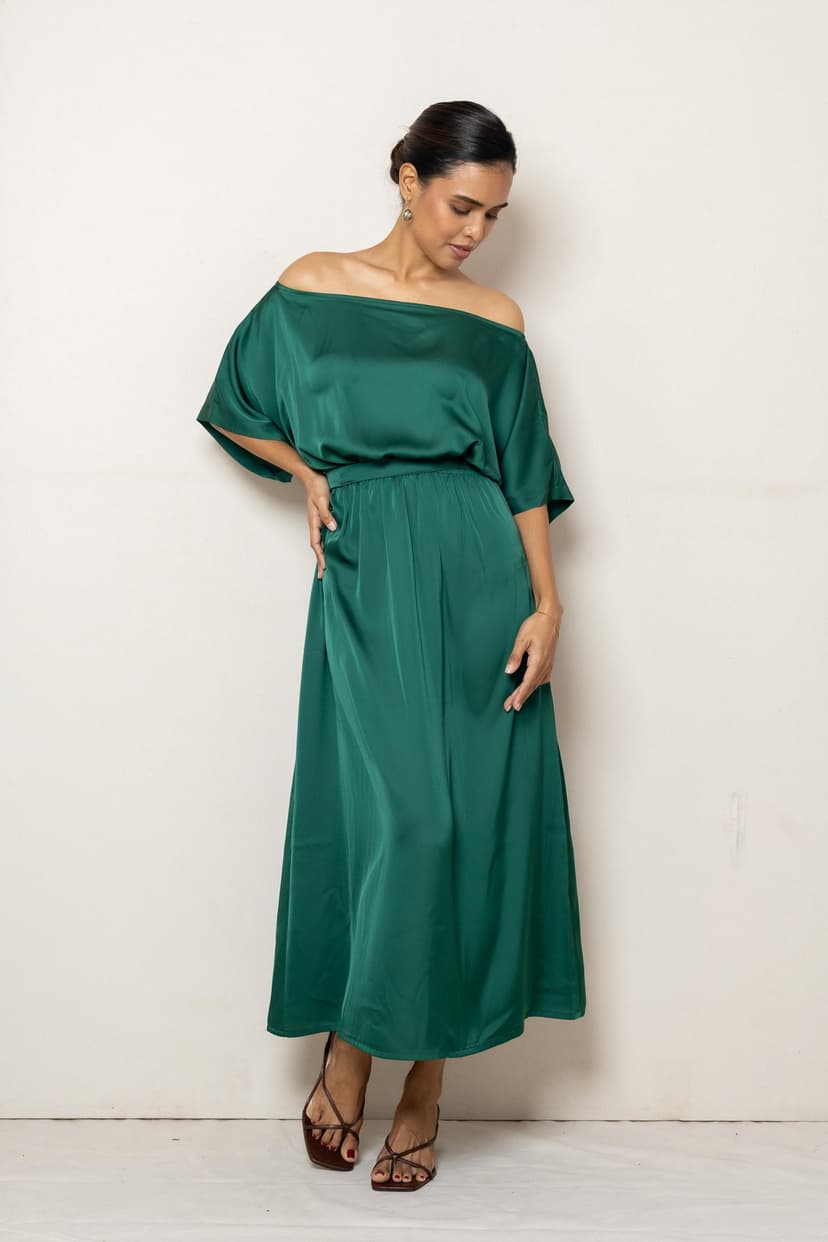 NARA DRESS EVERGREEN - Alternative