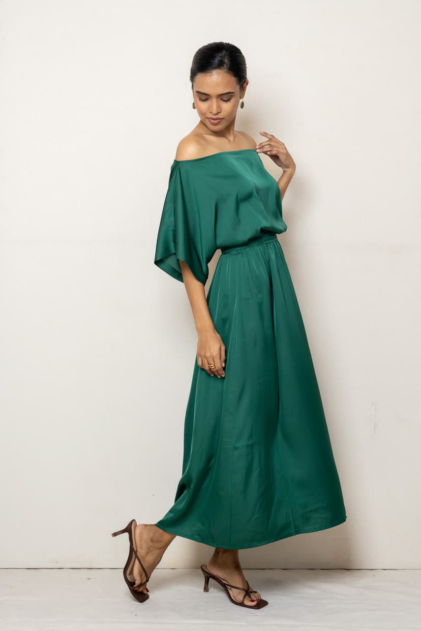 NARA DRESS EVERGREEN